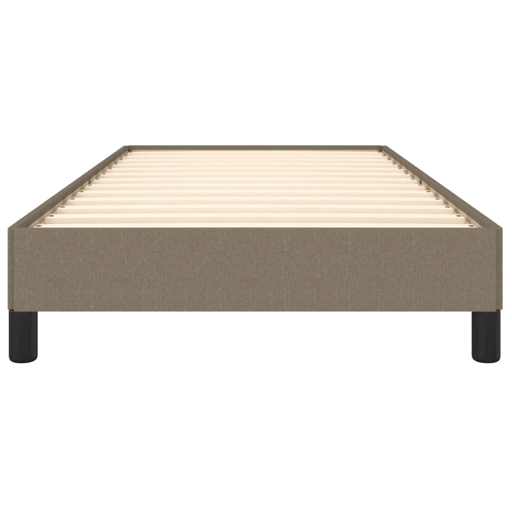 Bettgestell ohne Matratze Taupe 90x190 cm Stoff