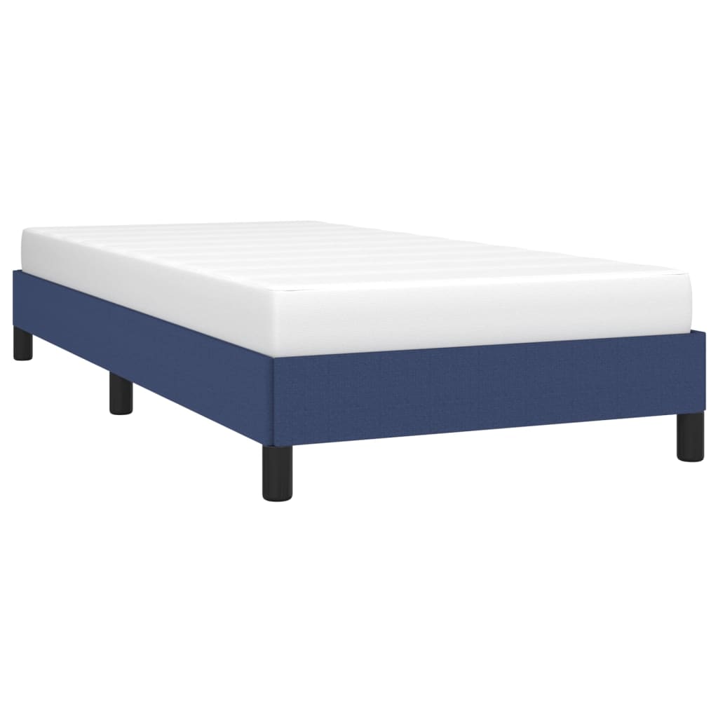Bettgestell ohne Matratze Blau 90x190 cm Stoff