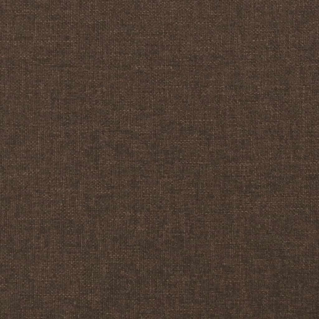 Bettgestell ohne Matratze Dunkelbraun 90x200 cm Stoff