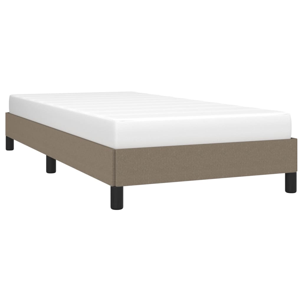 Bettgestell ohne Matratze Taupe 90x200 cm Stoff