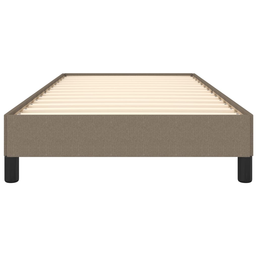 Bettgestell ohne Matratze Taupe 90x200 cm Stoff