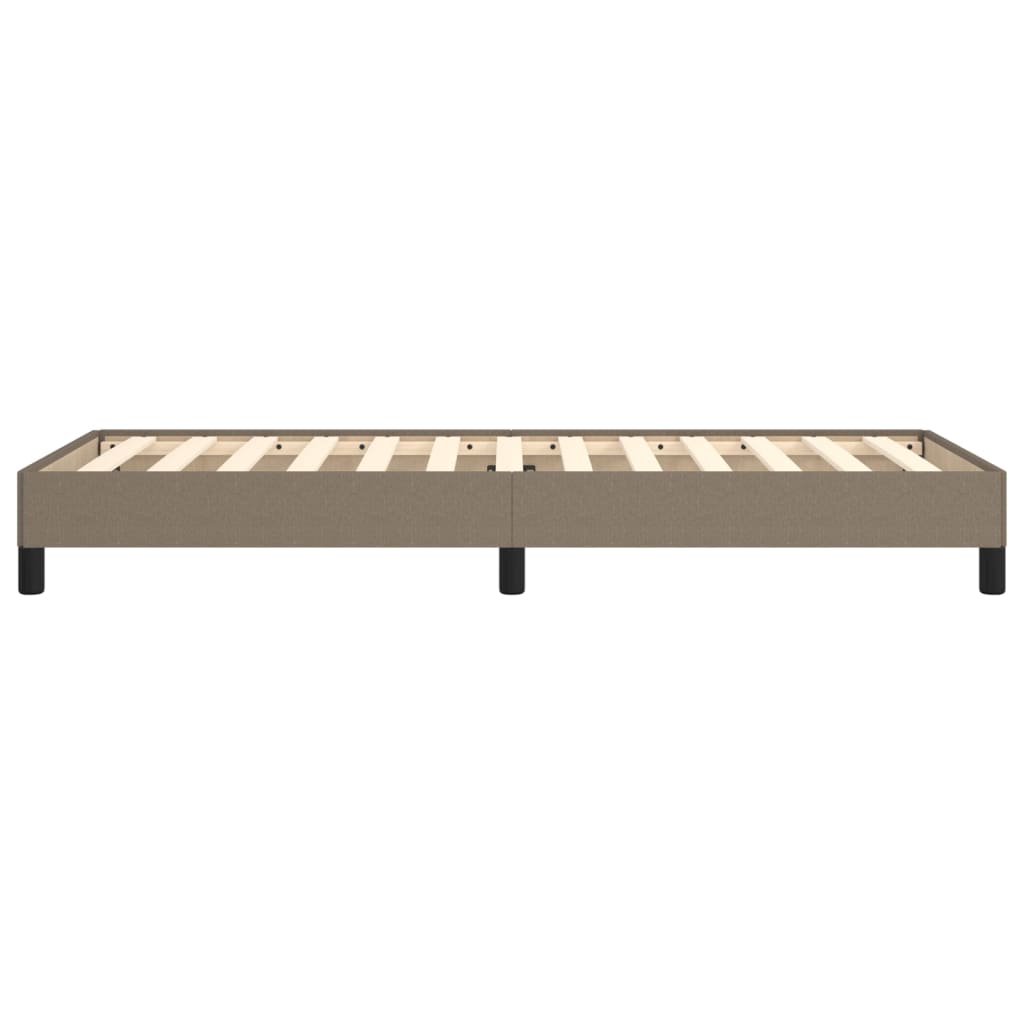 Bettgestell ohne Matratze Taupe 90x200 cm Stoff