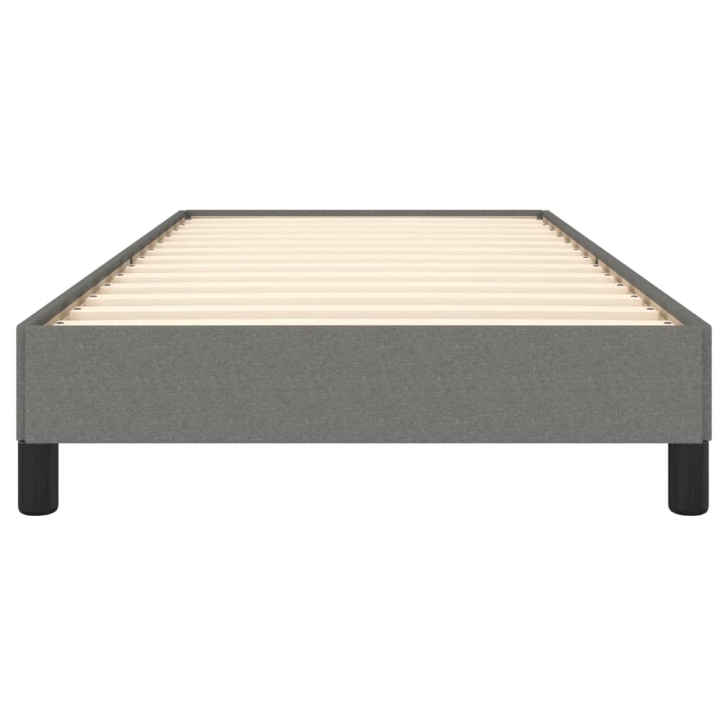 Bettgestell ohne Matratze Dunkelgrau 100x200 cm Stoff