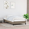 Bettgestell ohne Matratze Taupe 100x200 cm Stoff