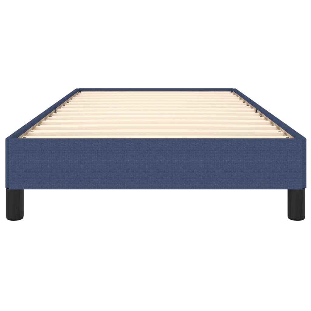 Bettgestell ohne Matratze Blau 100x200 cm Stoff