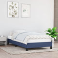 Bettgestell ohne Matratze Blau 100x200 cm Stoff