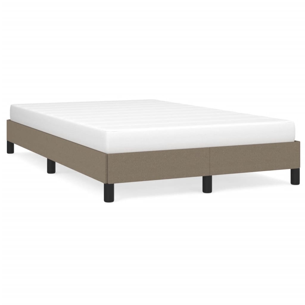 Bettgestell ohne Matratze Taupe 120x200 cm Stoff