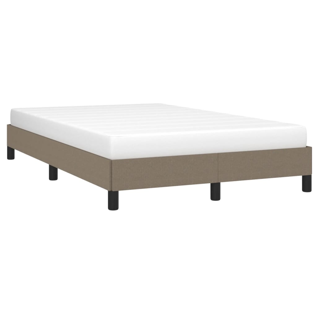 Bettgestell ohne Matratze Taupe 120x200 cm Stoff