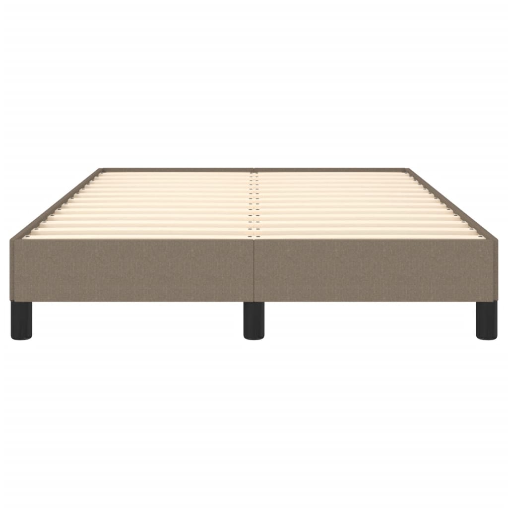 Bettgestell ohne Matratze Taupe 120x200 cm Stoff