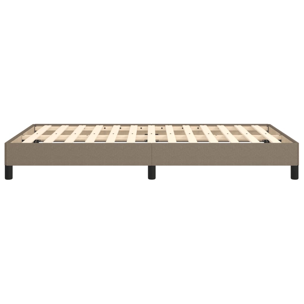 Bettgestell ohne Matratze Taupe 120x200 cm Stoff