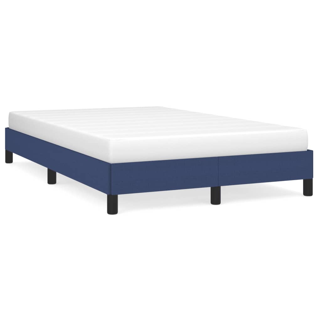 Bettgestell ohne Matratze Blau 120x200 cm Stoff
