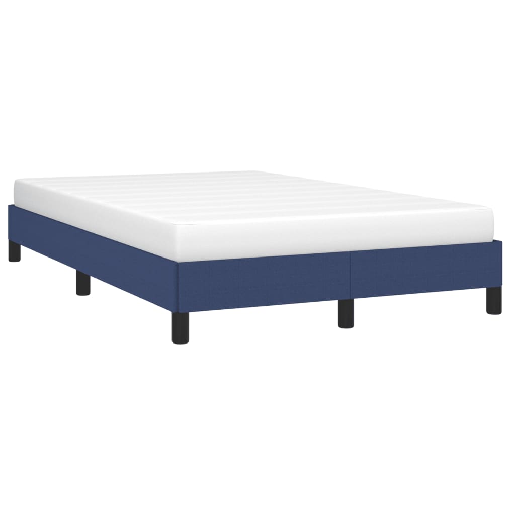 Bettgestell ohne Matratze Blau 120x200 cm Stoff