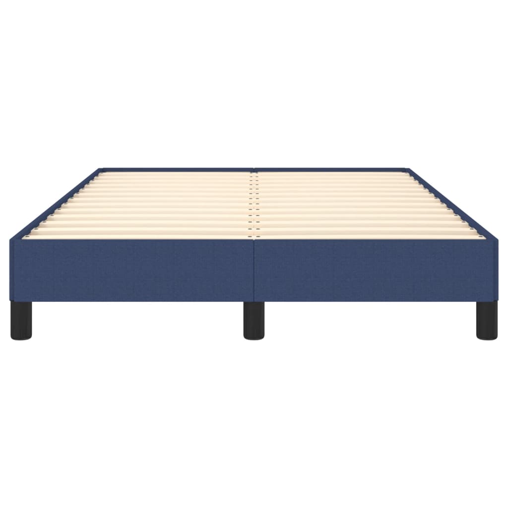 Bettgestell ohne Matratze Blau 120x200 cm Stoff