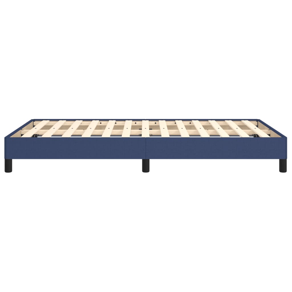 Bettgestell ohne Matratze Blau 120x200 cm Stoff