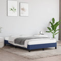 Bettgestell ohne Matratze Blau 120x200 cm Stoff