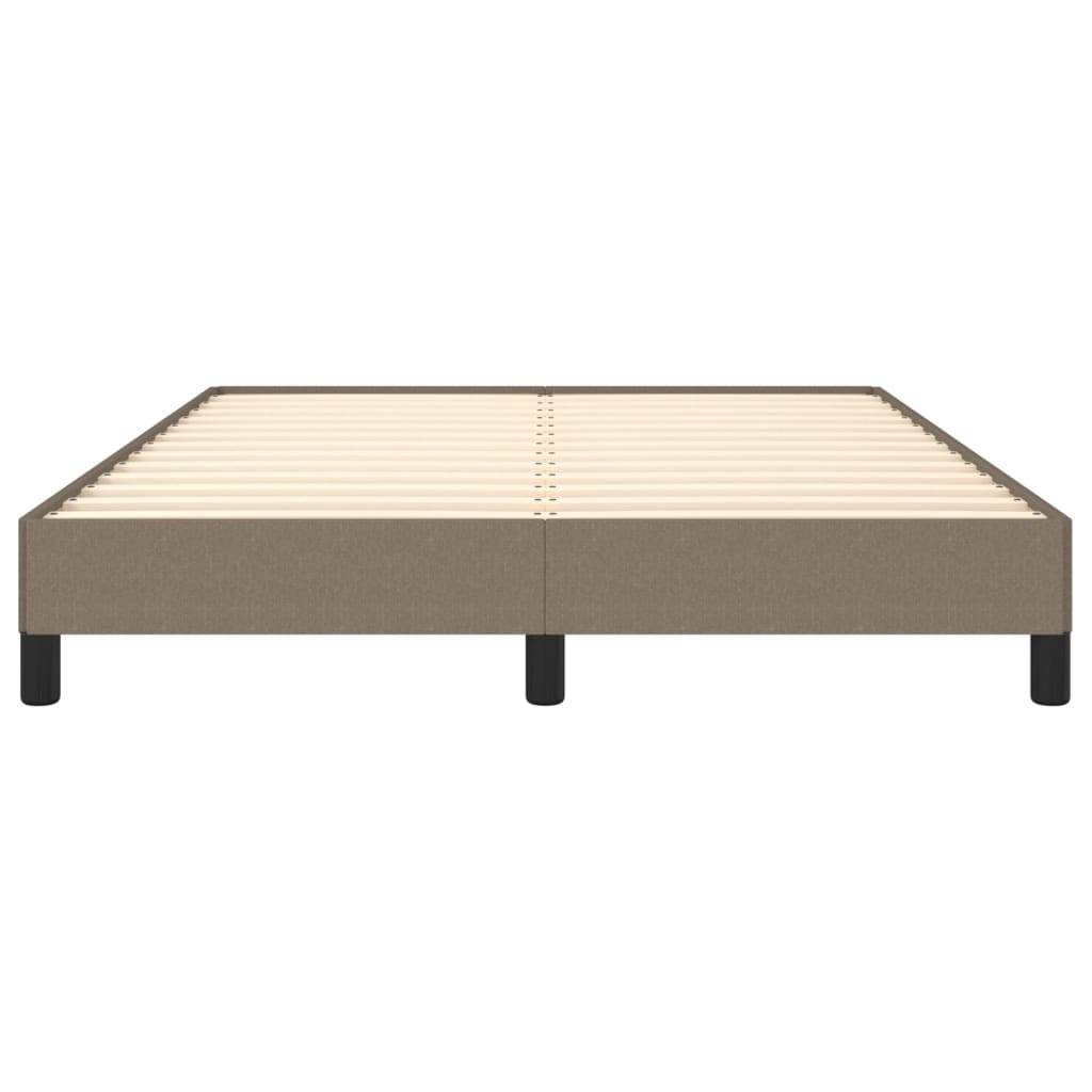 Bettgestell ohne Matratze Taupe 140x190 cm Stoff