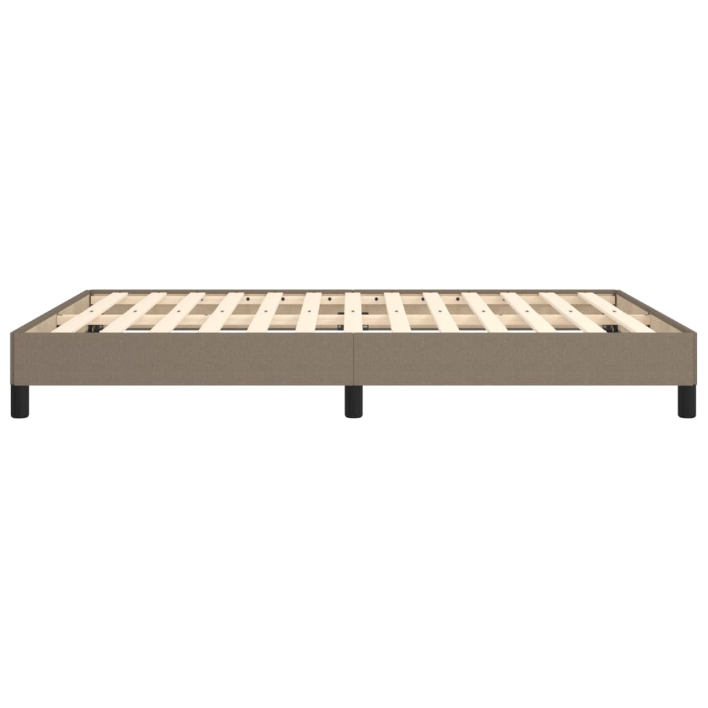 Bettgestell ohne Matratze Taupe 140x190 cm Stoff