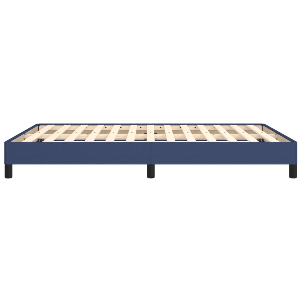 Bettgestell ohne Matratze Blau 140x190 cm Stoff