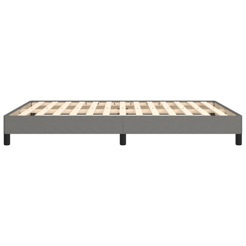 Bettgestell ohne Matratze Dunkelgrau 140x200 cm Stoff