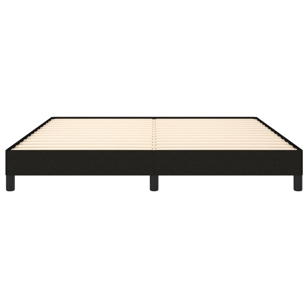 Bettgestell ohne Matratze Schwarz 160x200 cm Stoff
