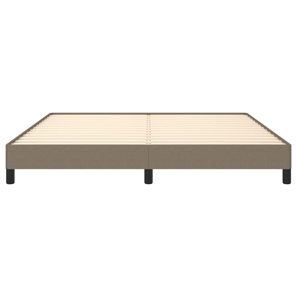 Bettgestell ohne Matratze Taupe 160x200 cm Stoff