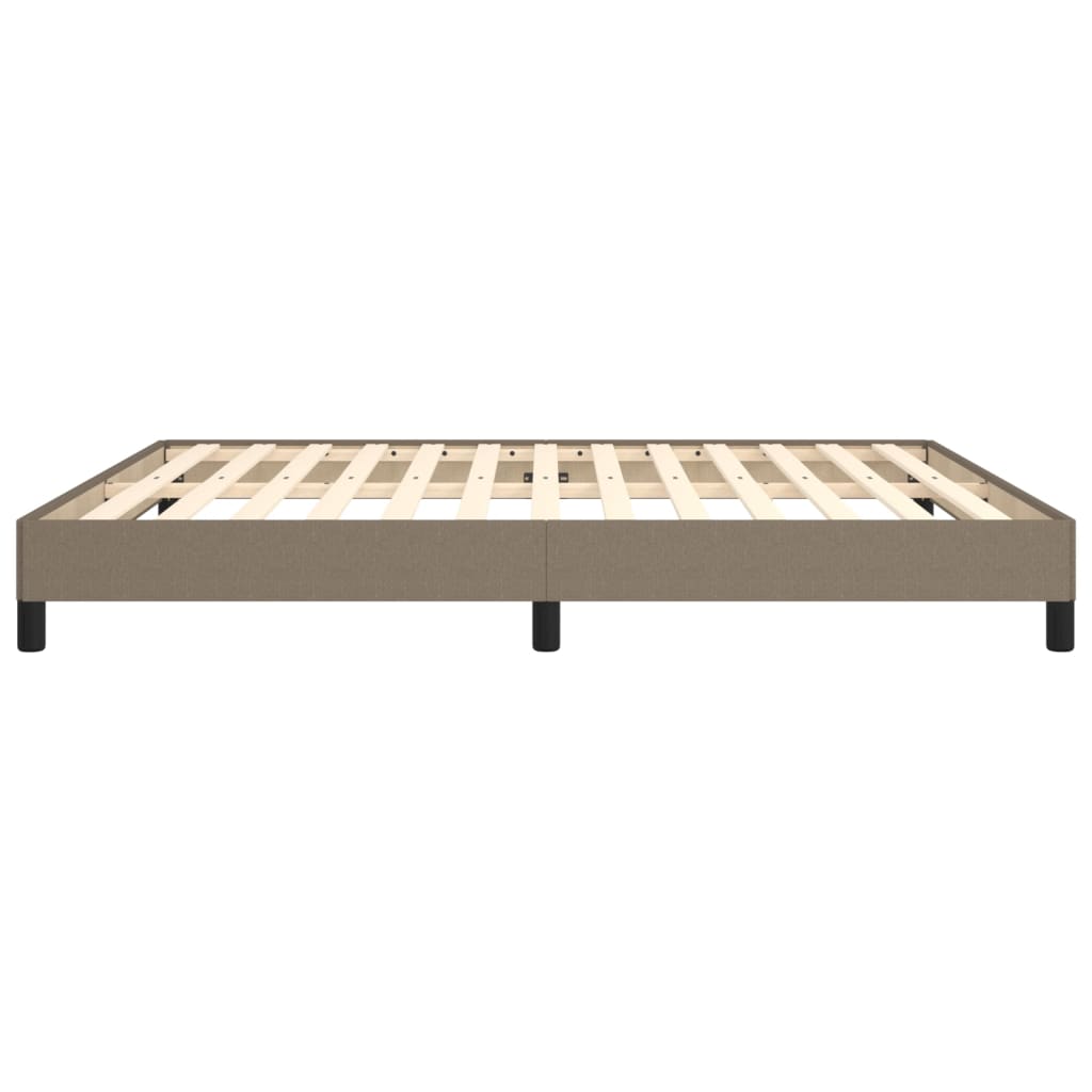 Bettgestell ohne Matratze Taupe 160x200 cm Stoff