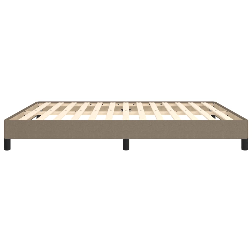 Bettgestell ohne Matratze Taupe 180x200 cm Stoff