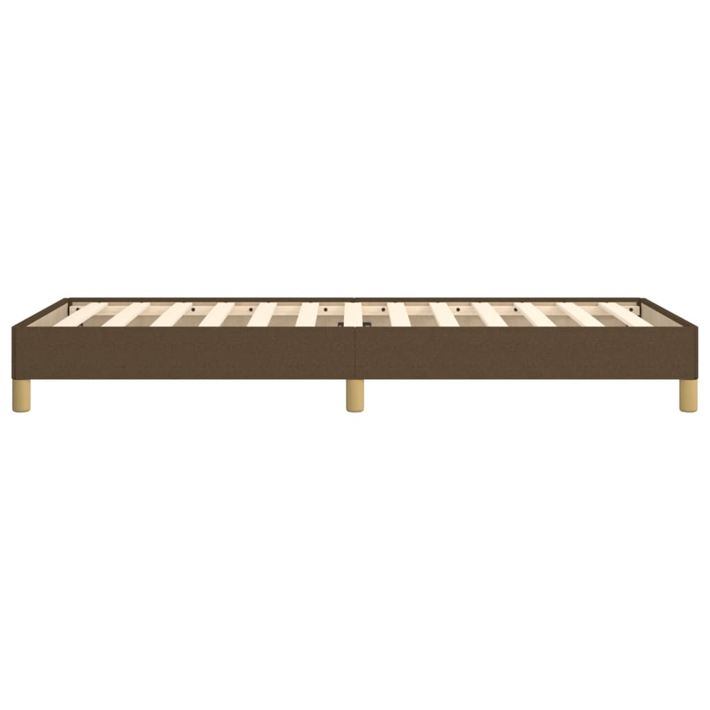Bettgestell ohne Matratze Dunkelbraun 80x200 cm Stoff