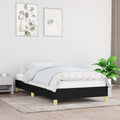 Bettgestell ohne Matratze Schwarz 90x190 cm Stoff
