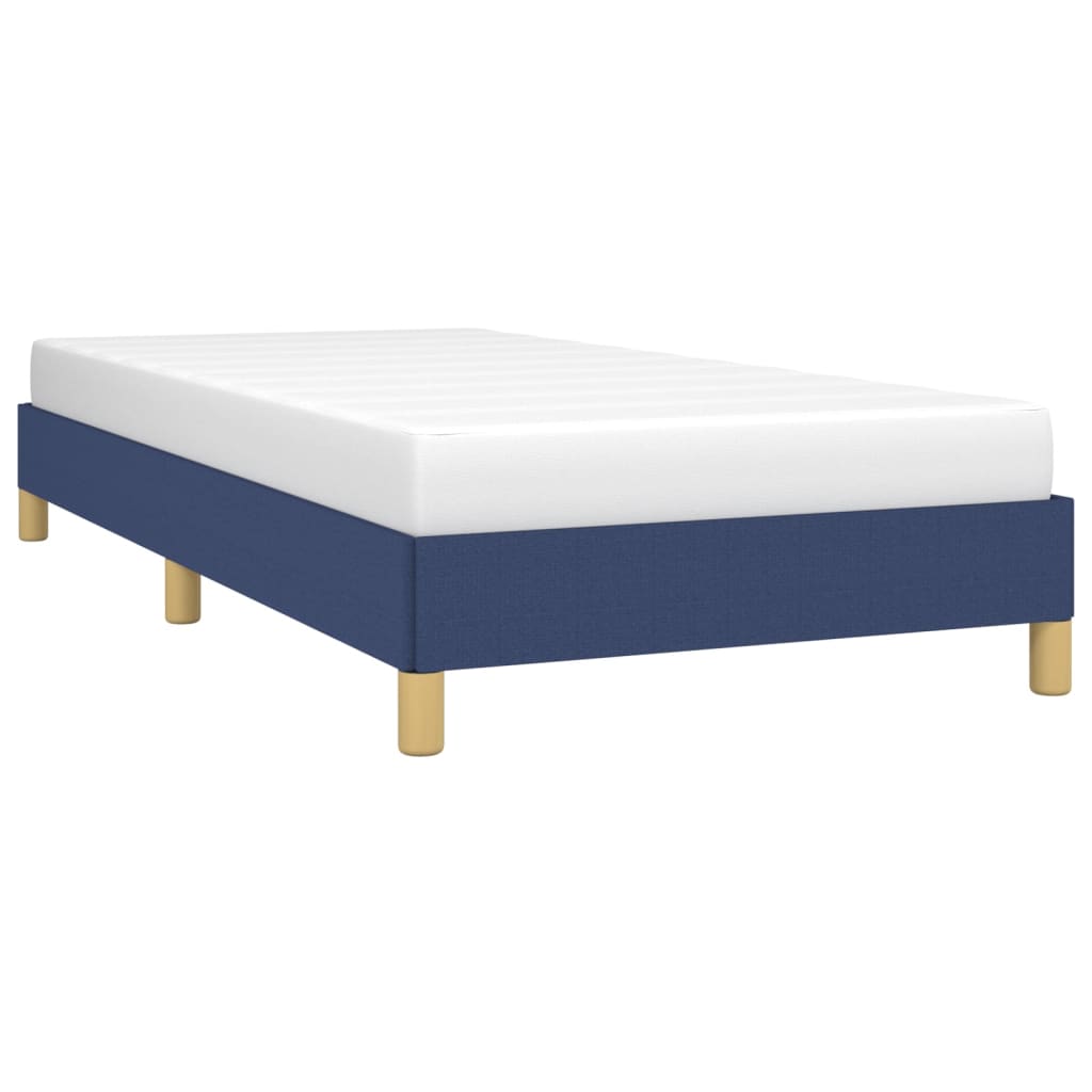 Bettgestell ohne Matratze Blau 90x190 cm Stoff