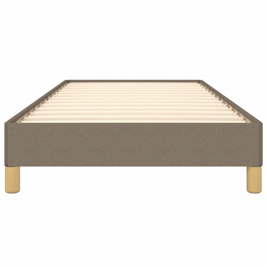 Bettgestell ohne Matratze Taupe 90x200 cm Stoff