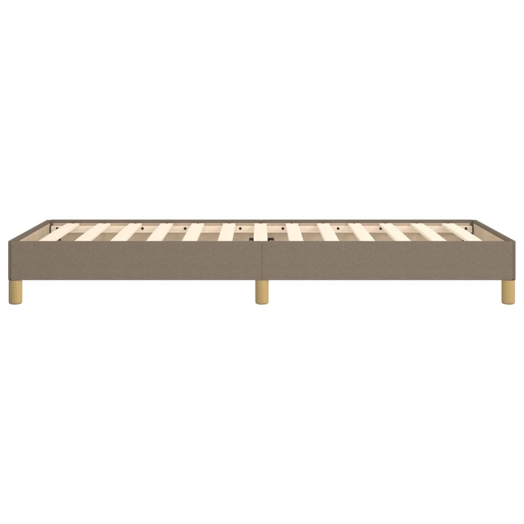 Bettgestell ohne Matratze Taupe 90x200 cm Stoff
