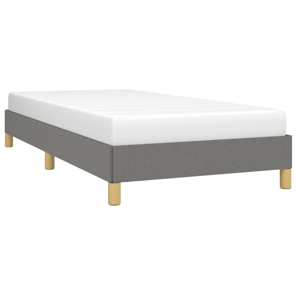 Bettgestell ohne Matratze Dunkelgrau 100x200 cm Stoff