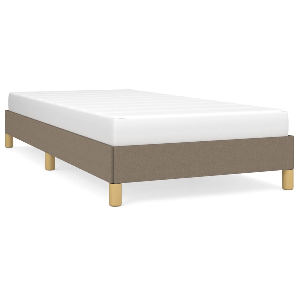 Bettgestell ohne Matratze Taupe 100x200 cm Stoff