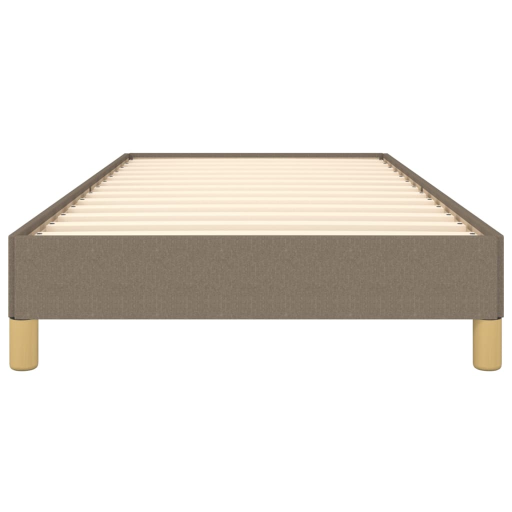Bettgestell ohne Matratze Taupe 100x200 cm Stoff