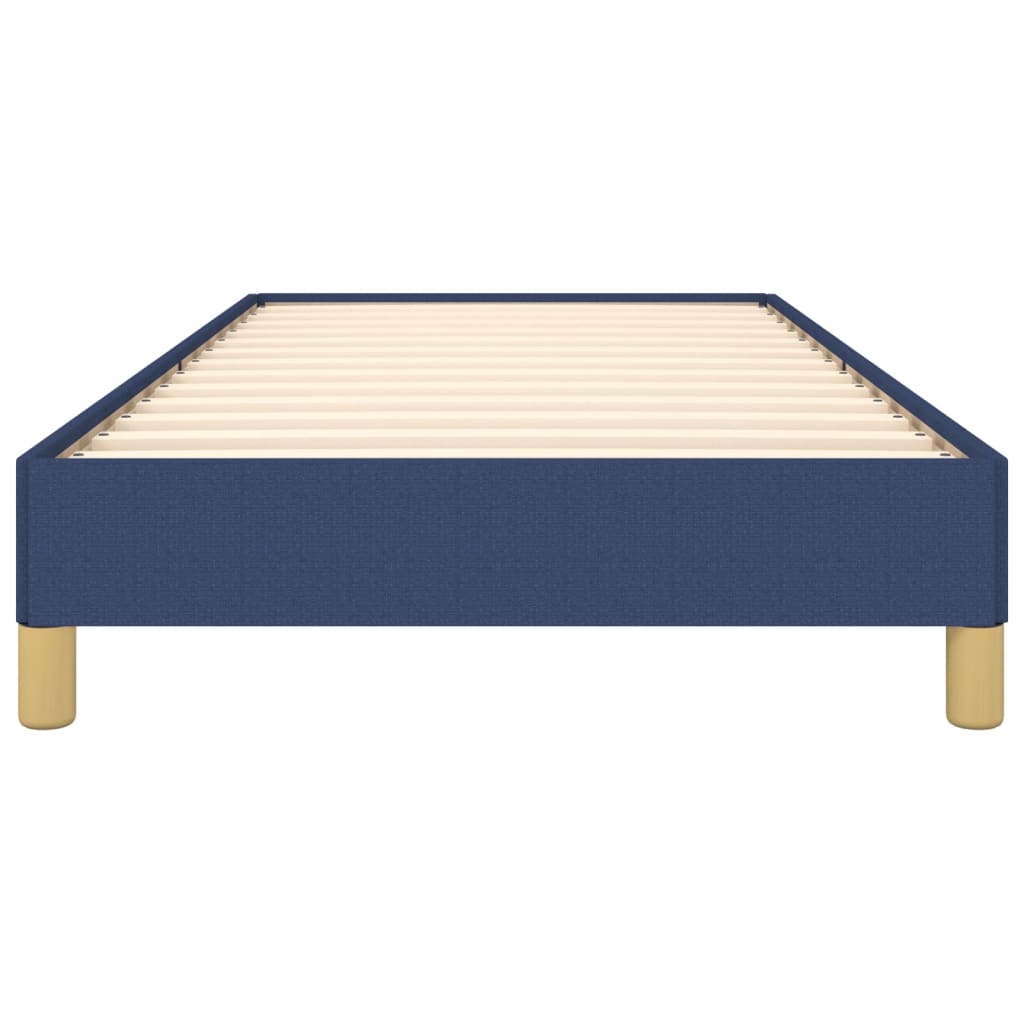 Bettgestell ohne Matratze Blau 100x200 cm Stoff
