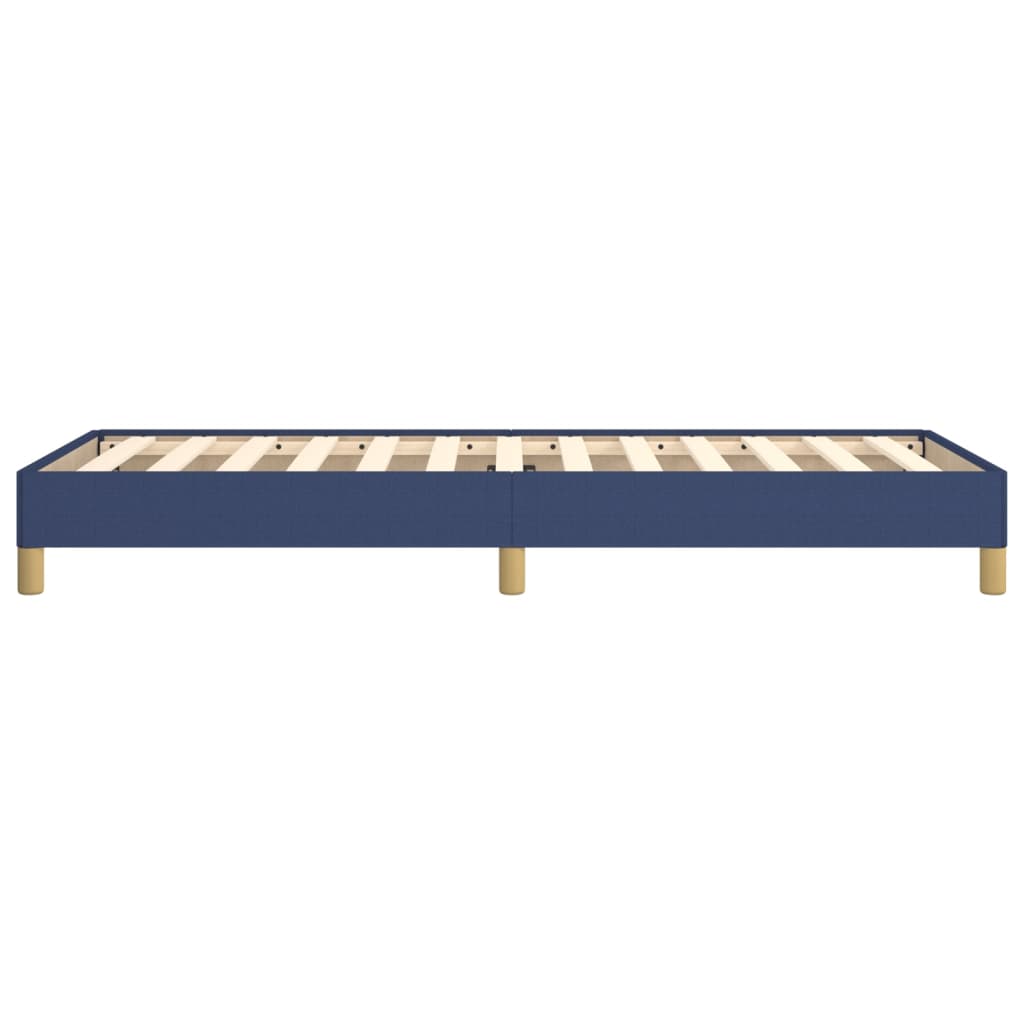 Bettgestell ohne Matratze Blau 100x200 cm Stoff