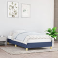 Bettgestell ohne Matratze Blau 100x200 cm Stoff