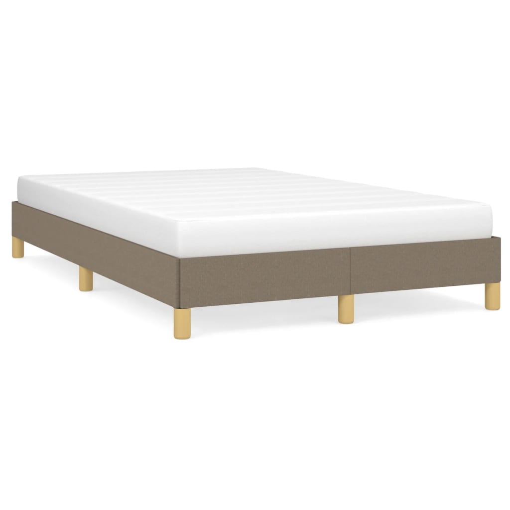 Bettgestell ohne Matratze Taupe 120x200 cm Stoff