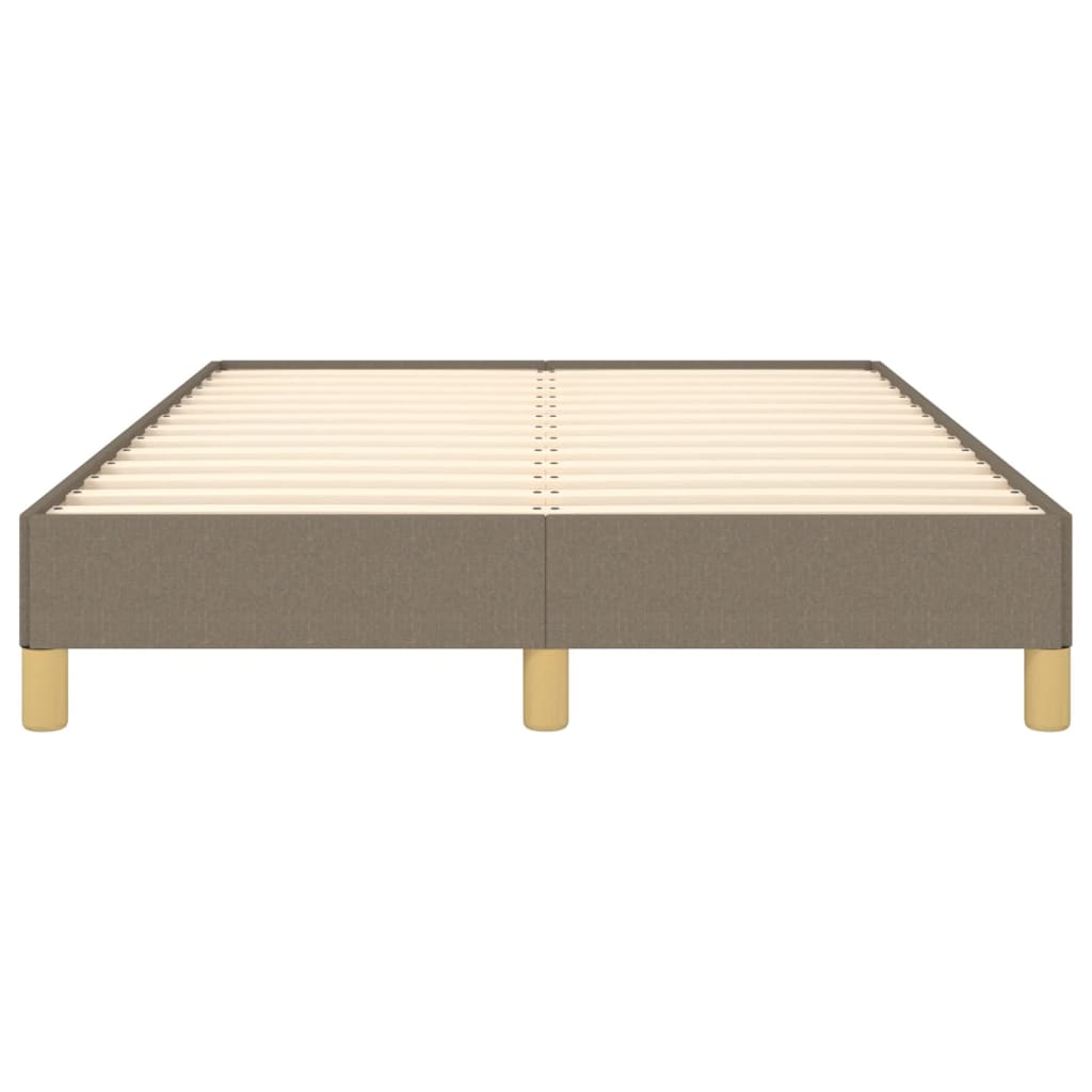 Bettgestell ohne Matratze Taupe 120x200 cm Stoff