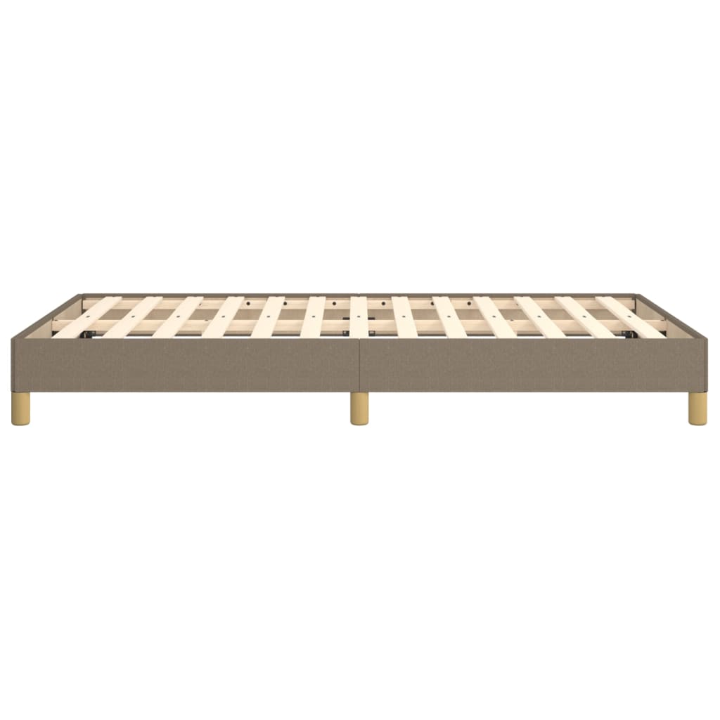 Bettgestell ohne Matratze Taupe 120x200 cm Stoff