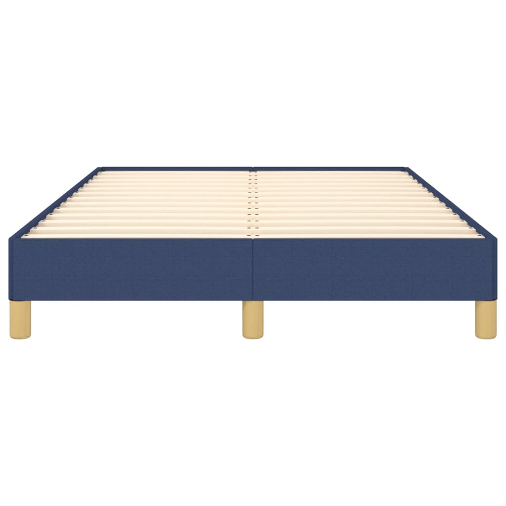 Bettgestell ohne Matratze Blau 120x200 cm Stoff