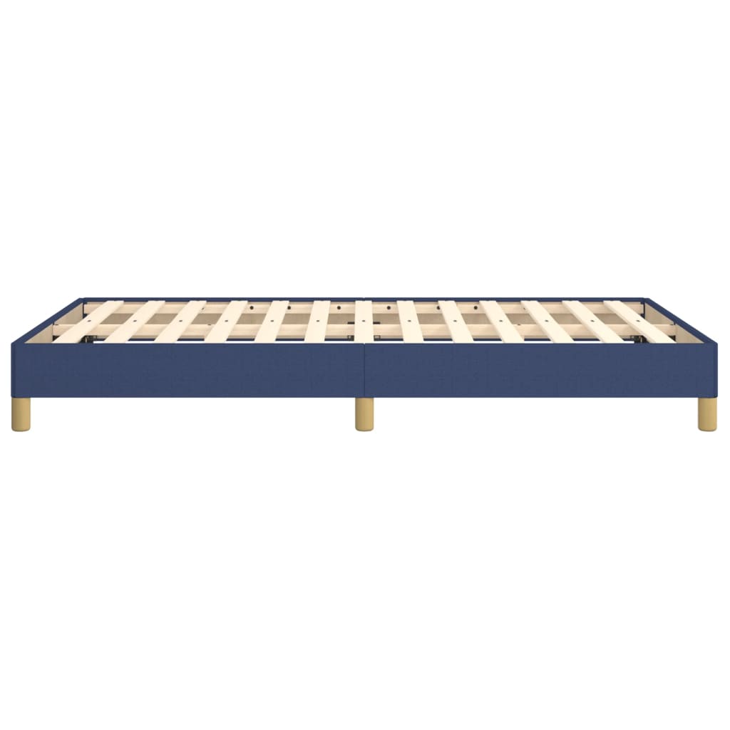 Bettgestell ohne Matratze Blau 120x200 cm Stoff