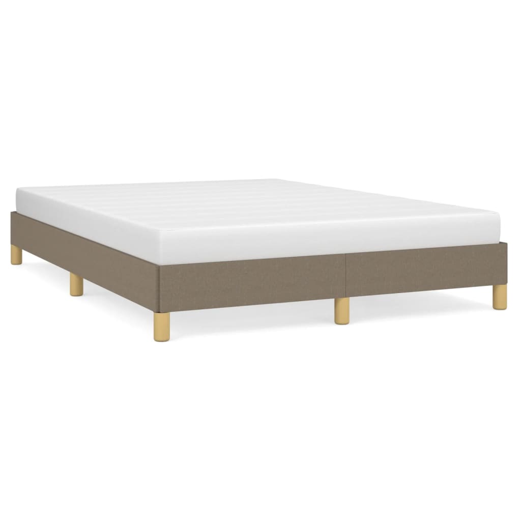 Bettgestell ohne Matratze Taupe 140x190 cm Stoff