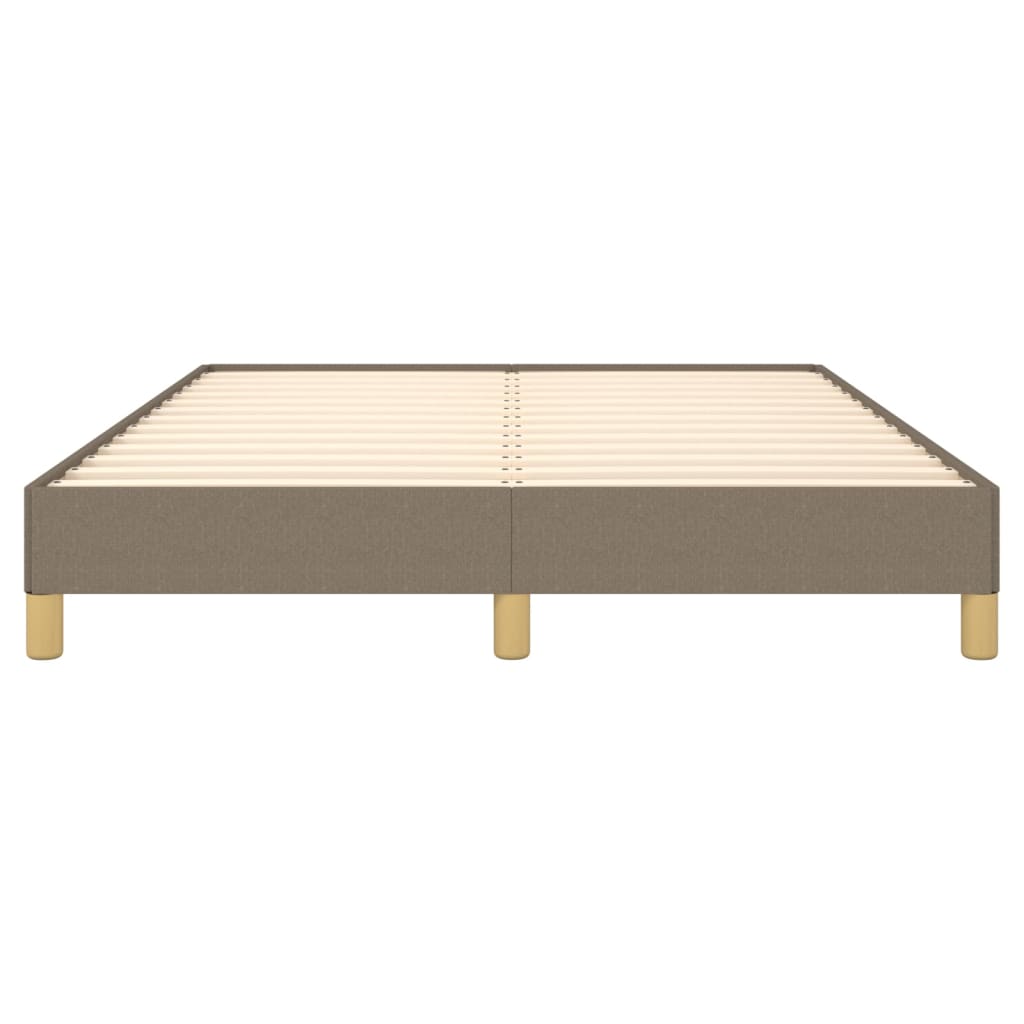 Bettgestell ohne Matratze Taupe 140x190 cm Stoff