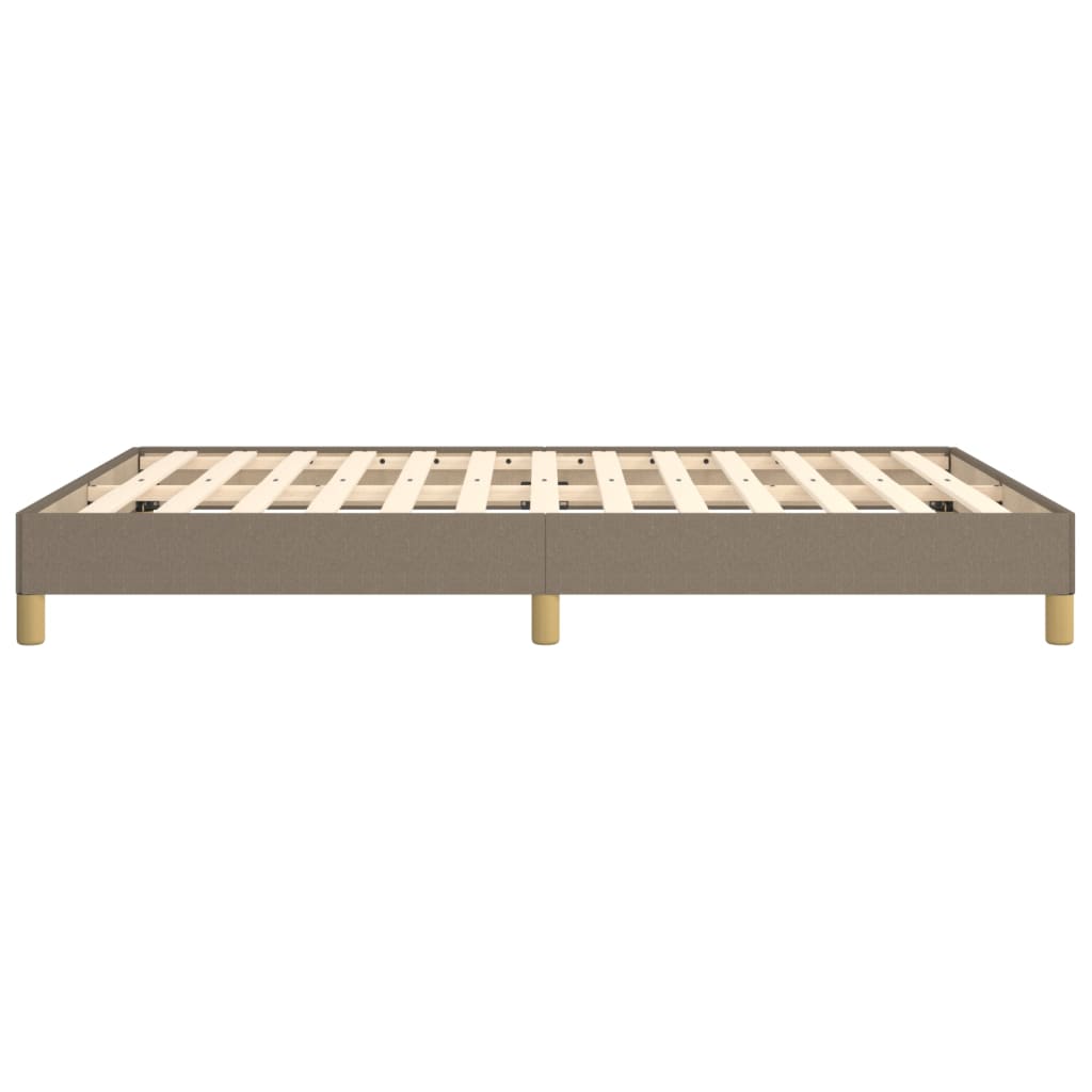 Bettgestell ohne Matratze Taupe 140x190 cm Stoff