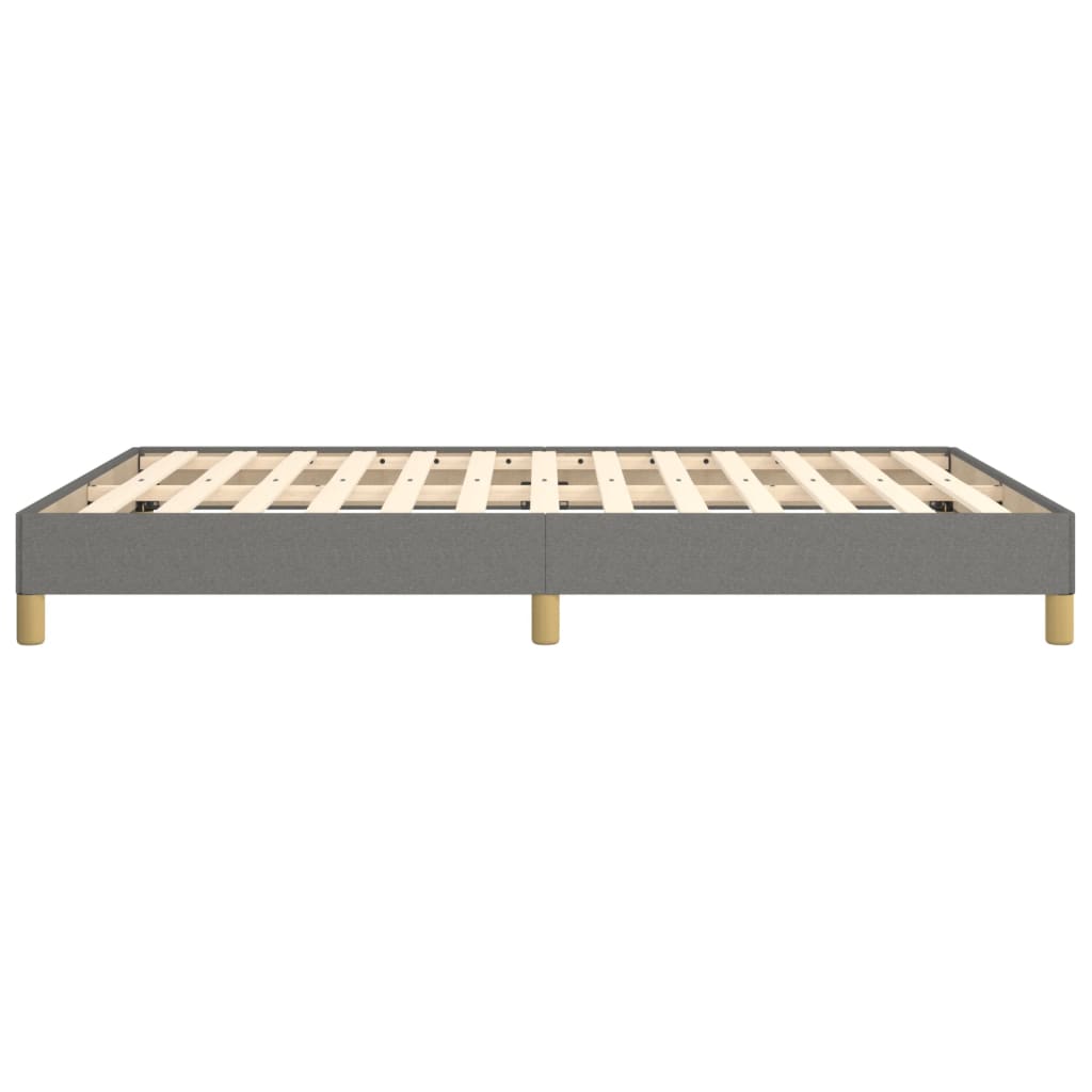 Bettgestell ohne Matratze Dunkelgrau 140x200 cm Stoff