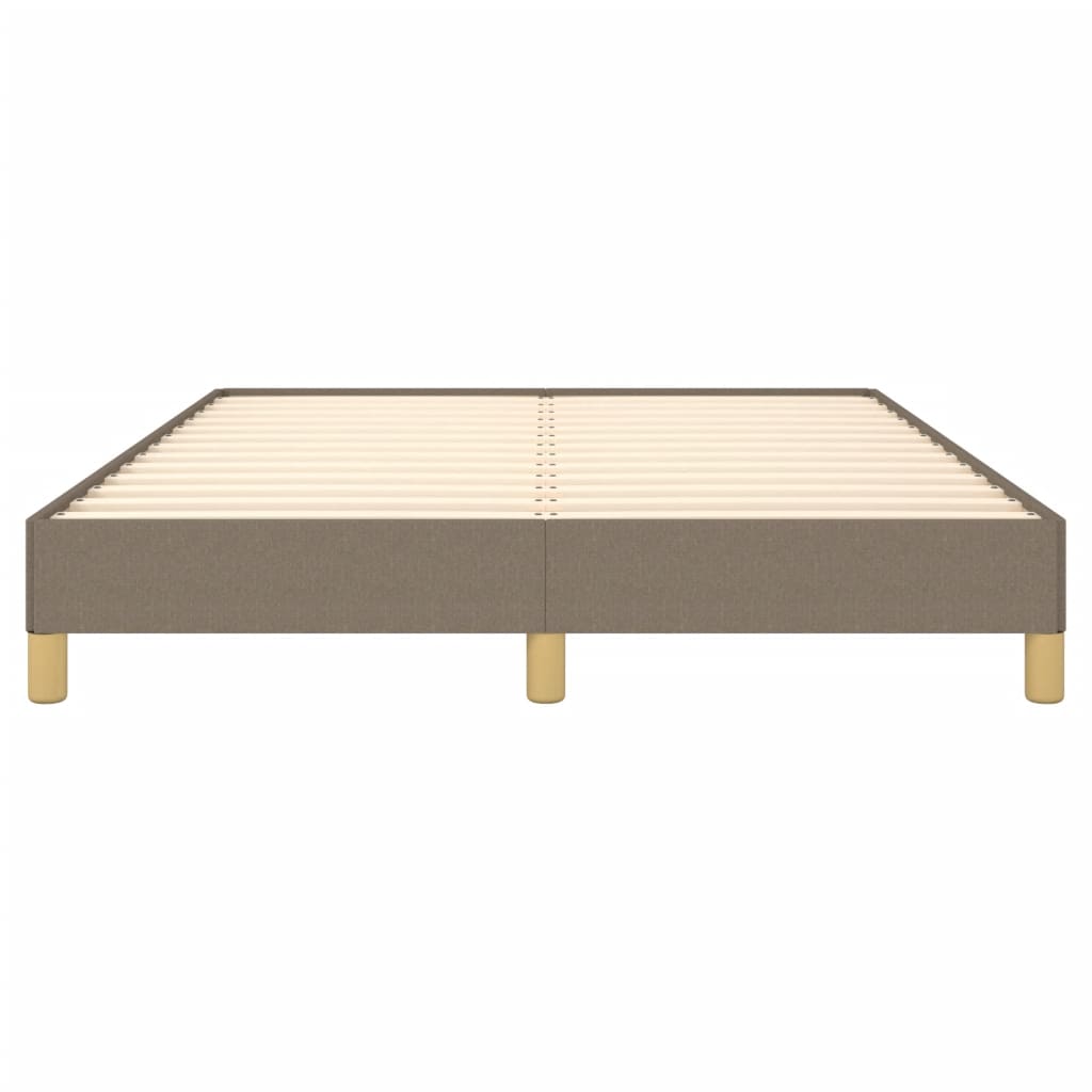 Bettgestell ohne Matratze Taupe 140x200 cm Stoff