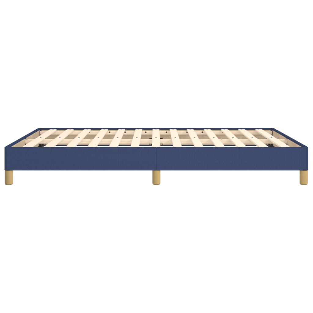Bettgestell ohne Matratze Blau 160x200 cm Stoff