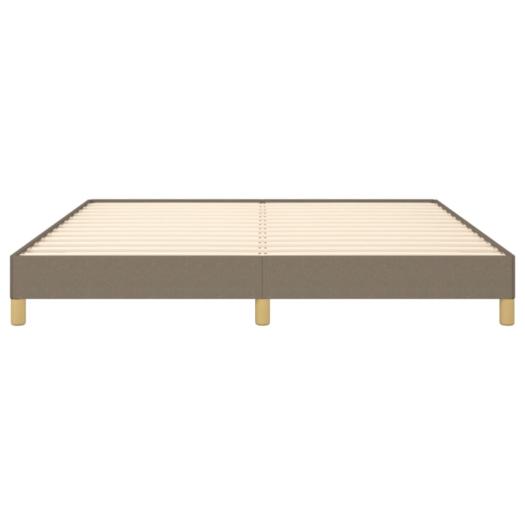 Bettgestell ohne Matratze Taupe 180x200 cm Stoff